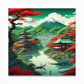 Japanese Landscape Canvas Print