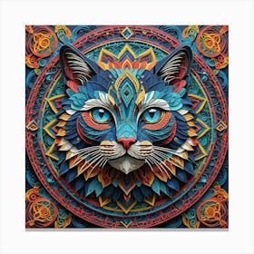 Cat Art Canvas Print