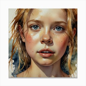 Portrait Of A Girl 2 Canvas Print