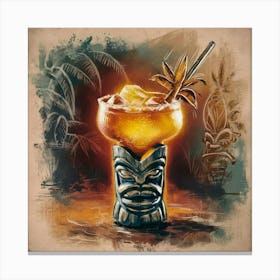 Tiki Cocktail 1 Canvas Print