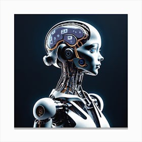 Futuristic Female Robot 21 Canvas Print