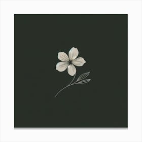 "Whisper of the Night: A Delicate Flower's Silhouette"  'Whisper of the Night: A Delicate Flower's Silhouette' captures the essence of tranquility and the subtle interplay of light and shadow. A singular, pale flower emerges from the darkness, its slender form a testament to the beauty of simplicity and the power of contrast. This minimalist piece speaks to the soul, bringing a sense of peace and introspection to any space.  Ideal for the modern minimalist or as a counterpoint in a richly detailed room, this artwork offers a moment of calm, reminding us of the quiet strength found in nature's simplest elements. It's a serene invitation to pause and reflect, making it more than just a visual experience—it's a journey into stillness. Canvas Print