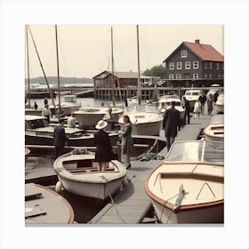 The Old Marina ~Reimagined 76 Canvas Print