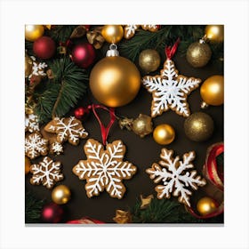 Christmas Ornaments Canvas Print