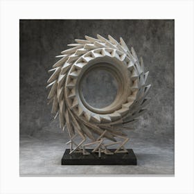 Spiral Sculpture 24 Canvas Print