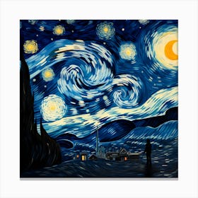 Nocturnal Noel Navigator Canvas Print