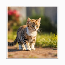 Tabby Cat Canvas Print