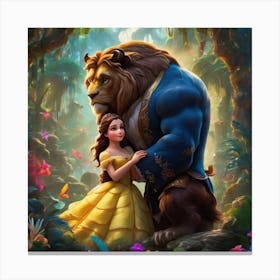 Beauty And The Beast Canvas Print