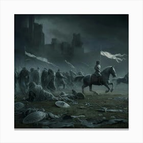 Knights Of The Round Table Canvas Print