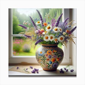 Flowers In A Vase 25 Canvas Print