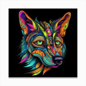 Psychedelic Wolf Stampe su tela