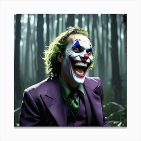 Joker In The Woods 15 Canvas Print