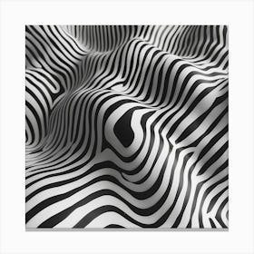 Abstract Zebra Stripes Canvas Print