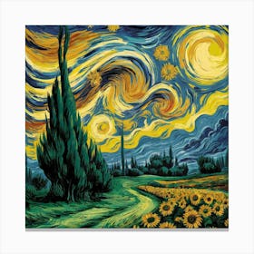 A Stunning Illustration Of A Van Gogh Inspired Can Sv2qnpphrac6wieebncmcq 4zth79nbtqy5hwsgpml8dg Canvas Print