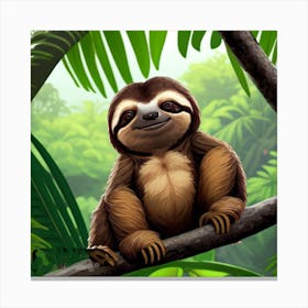 Sloth Canvas Print