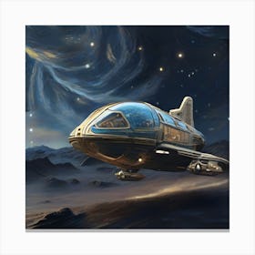 Spaceship In Space 1 Canvas Print