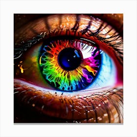 Rainbow Eye 16 Canvas Print