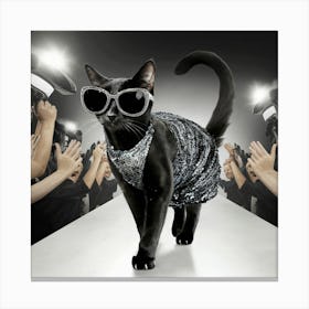 Catwalk Cat 1 Canvas Print