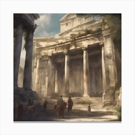 Roman Ruins Canvas Print