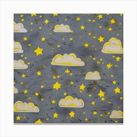 Clouds And Stars Canvas Print