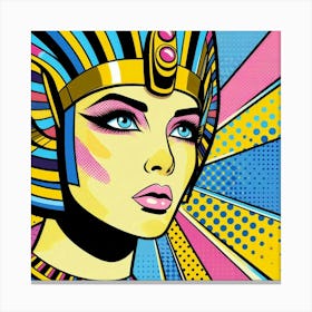 Pop Egyptian Dina Opal Canvas Print