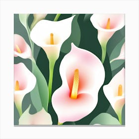 Flowers pastel IDEAS 3 Canvas Print