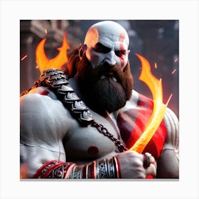 God Of War Canvas Print