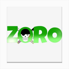 Zoro Canvas Print