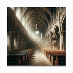 Interior Of A Church 2 Canvas Print