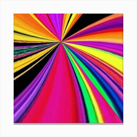 Abstract Rainbow Burst Leinwandbild