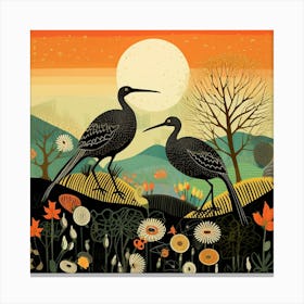Bird In Nature Kiwi 1 Canvas Print