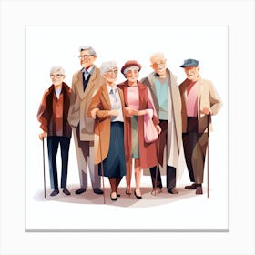 Old People 15 Canvas Print