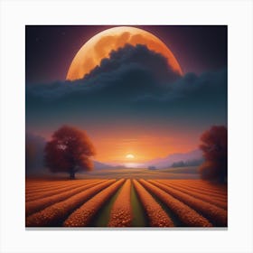 Harvest Moon Dreamscape 8 Canvas Print