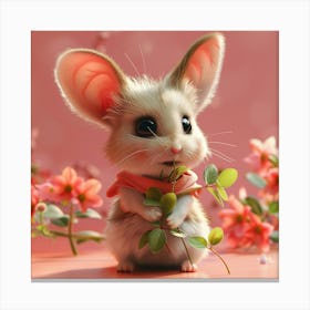 Cute Little Mouse 4 Canvas Print