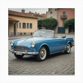 blue car 2 Canvas Print