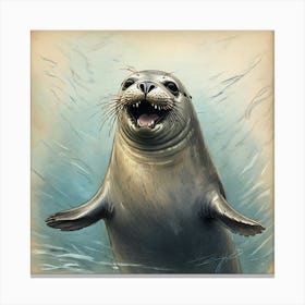 Seal Of The Sea 1 Canvas Print