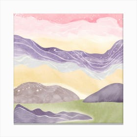 Landscape Watercolor Painting Canvas Print