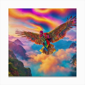 Eagle In Flight Canvas Print