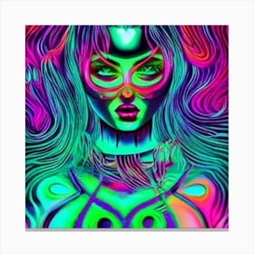 Psychedelic Woman 3 Canvas Print