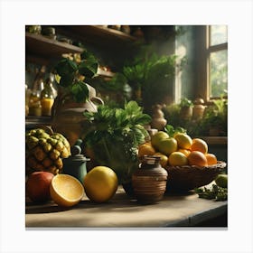 Kitchen Vignette Canvas Print