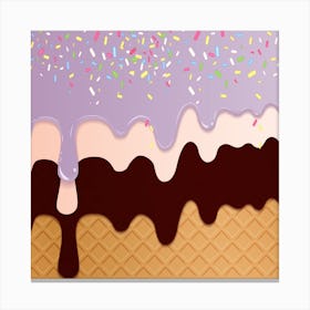 Ice Cream Sundae 15 Canvas Print