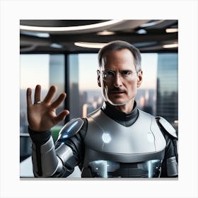 Steve Jobs 70 Canvas Print