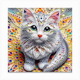 Creative Feline Cat Artwork 60 Canvas Print