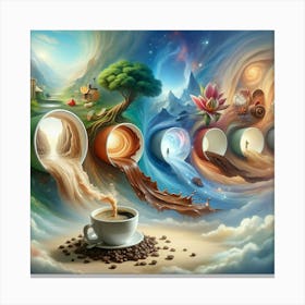 Coffee Art Canvas Print