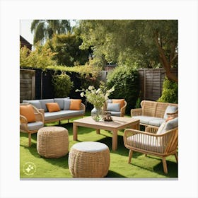 Garden Furniture Canvas Print