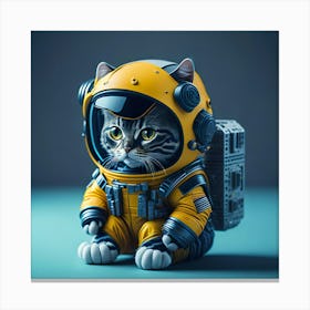 Cat Astronaut (22) Canvas Print