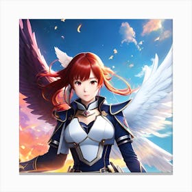 Angel Of The Sky Canvas Print