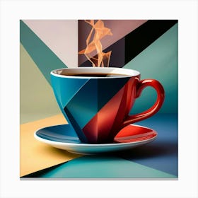 Abstract Coffee Cup 4 Canvas Print