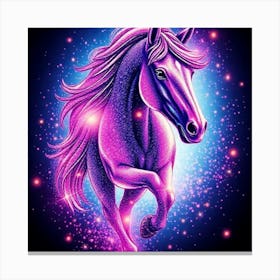 Pink horse Canvas Print