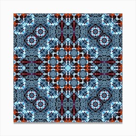 Modern Abstraction Decor From Blue Lines Canvas Print